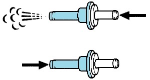 Testing the vacuum check valve