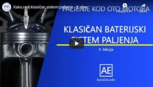 Lekcija - Klasičan baterijski sistem paljenja kod OTO motora. Naslovna slika ka multimedijalnoj video lekciji
