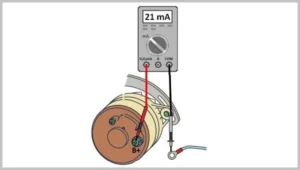 Test curenja napona alternatora ampermetrom